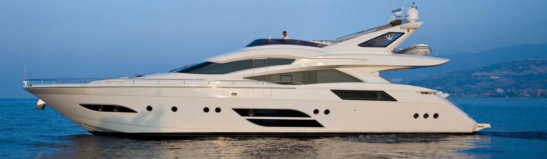 Luxury Crewed Motor Yacht Charter Olbia Dominator 780